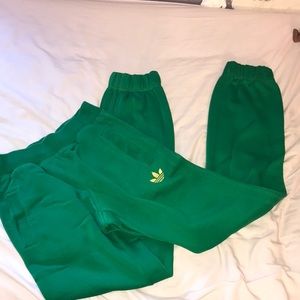 Green Adidas Joggers